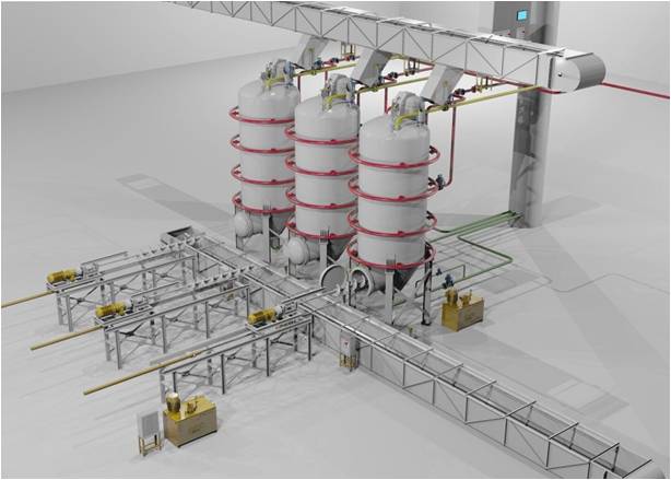 Vertical Sterilizer External Auger Drawing